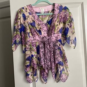Nanette Lenore Top. Size 0. Floral print.